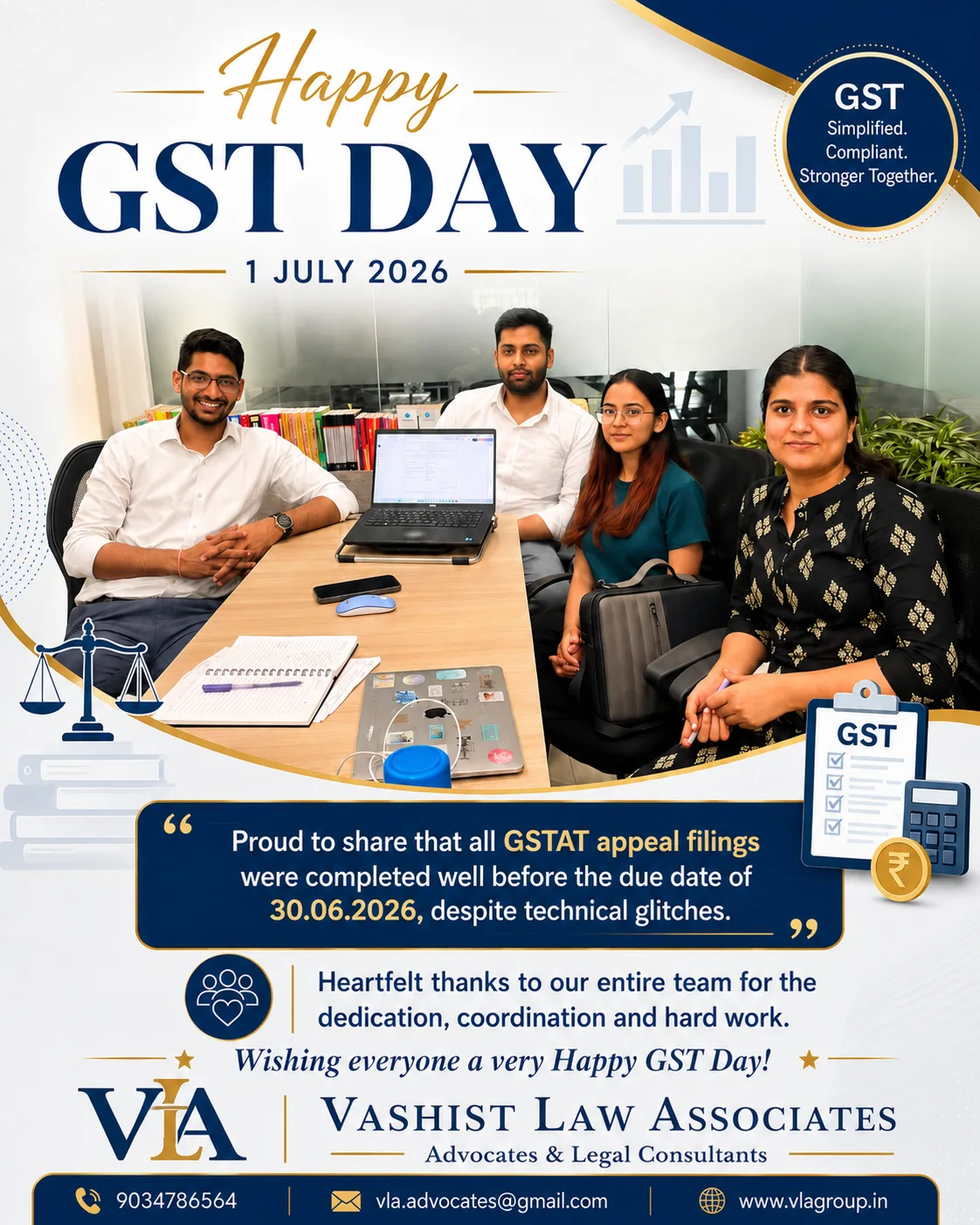 VLA GST Day team poster